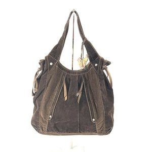 🌻 Fossil | Corduroy Velvet Leather Shoulder Bag